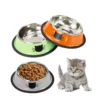 Cat Food Bowl Stainless Steel Kitten Cat Feeder Water Bowl