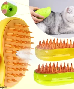 Dog Steam Brush Electric Spray Cat Hair Brush