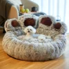 Dog Bed Pet Sofa Cute Bear Paw Shape Comfortable Cozy
