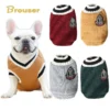 Dog Sweater College Style V-neck Teddy knitted Vest Pet Puppy Winter Warm Clothes