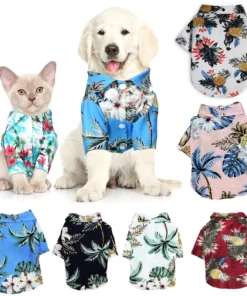 Pet Summer Dog Clothes Cool Beach Hawaiian Style Dog  Shirt