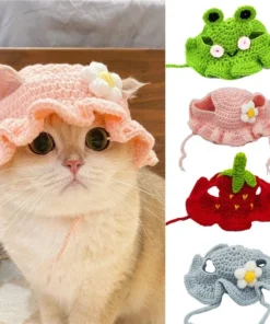 Autumn Winter Cat Hat Elastic Cute Refined Pet Hat