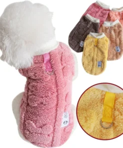 Soft Fleece Dog Clothes Winter Warm Puppy Kitten Pullover Pet Clothes