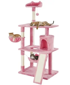 63.5''H Multi Level Cat Tree Condo with Scratching Post