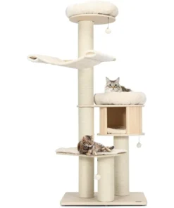 Accessories for Cats Trees Washable Cushions Modern Cat Tree Wood