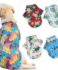 Hawaiian Beach Style Dog T-Shirts
