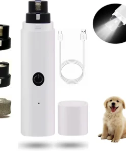 Pet Professional Nail Clipper Electric with USB Charge LED Light Dog Grooming