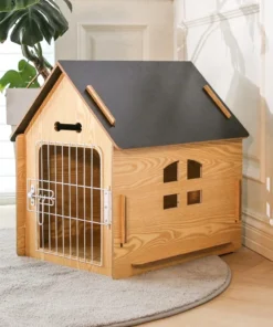Comfortable Wooden Design Dog House